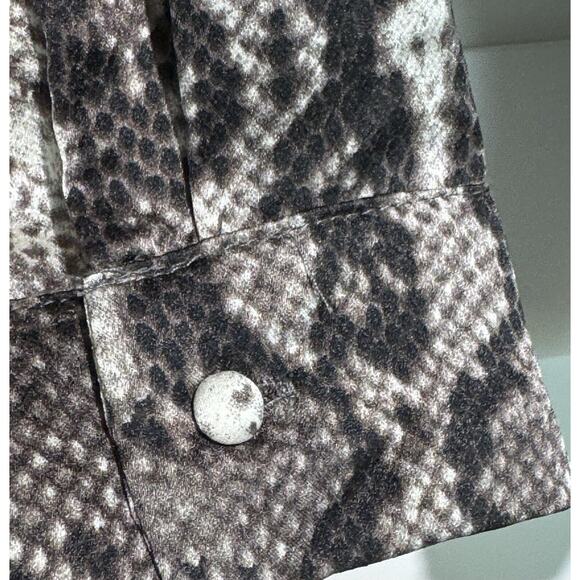 ee:some Bodysuit Snake Skin Look Opaque Sheer Women's Size Medium - Picture 7 of 12